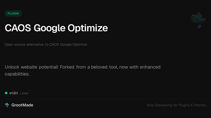 CAOS Google Optimize