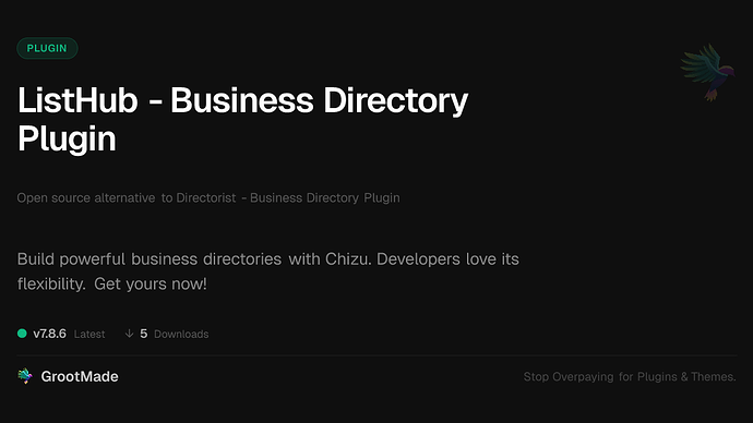 ListHub - Business Directory Plugin