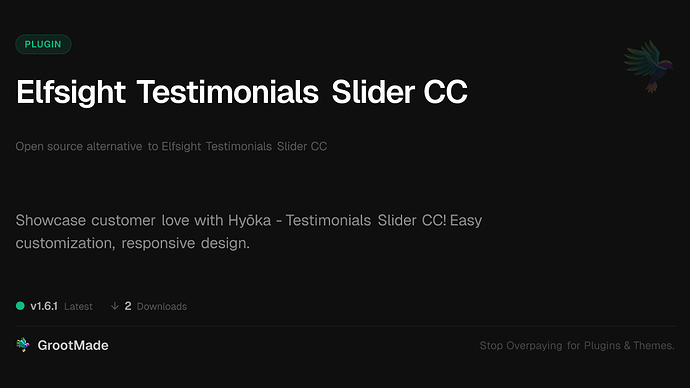 Elfsight Testimonials Slider CC