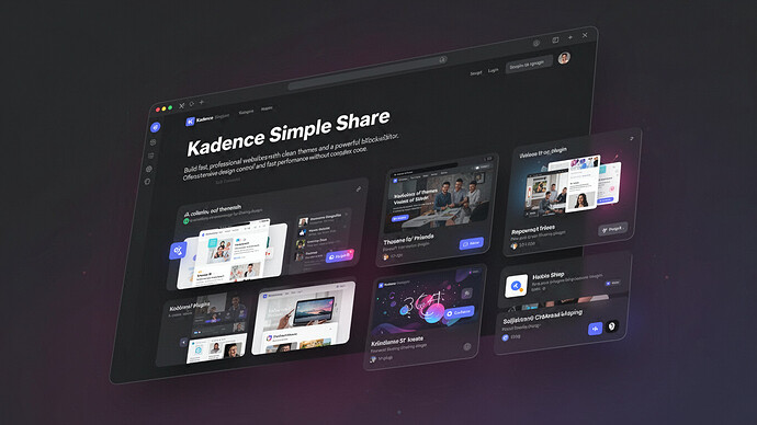 Kadence Simple Share