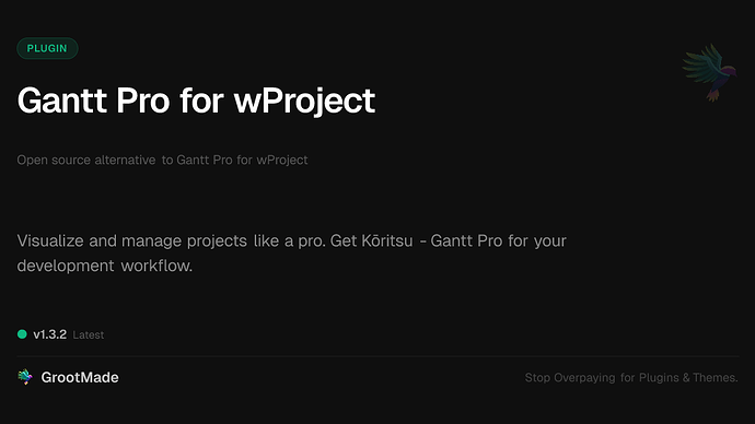Gantt Pro for wProject