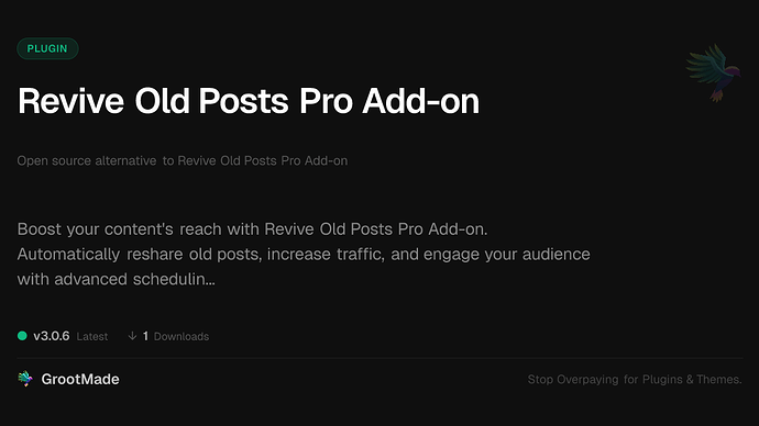 Revive Old Posts Pro Add-on