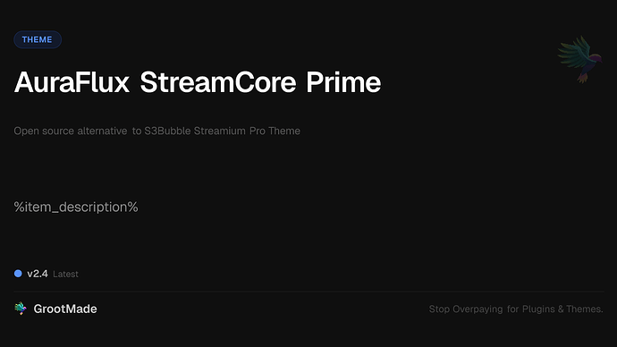 AuraFlux StreamCore Prime