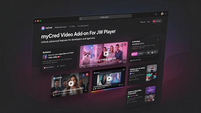 myCred Video Add-on For JW Player