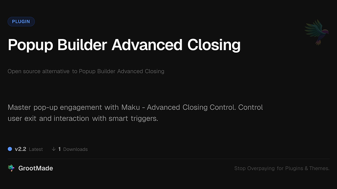 Popup Builder Advanced Closing