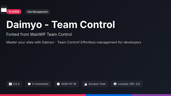 MainWP Team Control