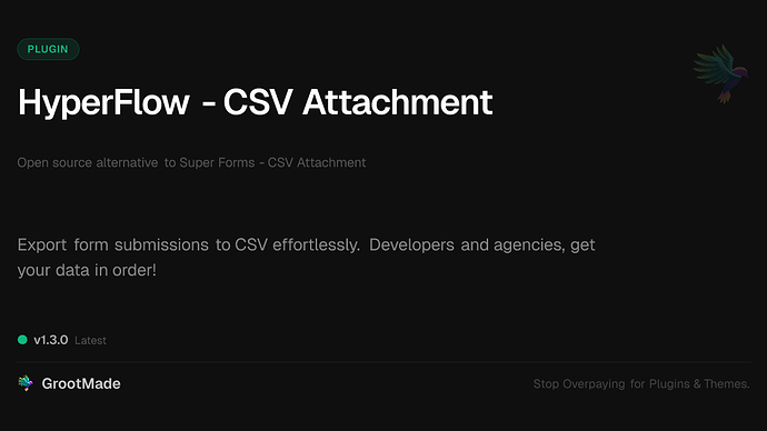 HyperFlow - CSV Attachment