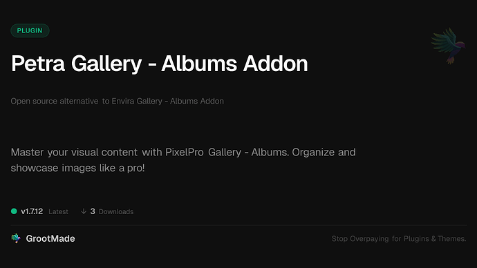 Petra Gallery - Albums Addon