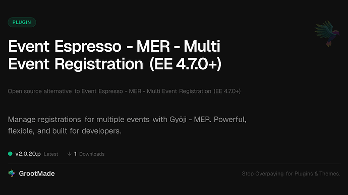 GalaPress - MER - Multi Event Registration (EE 4.7.0+)
