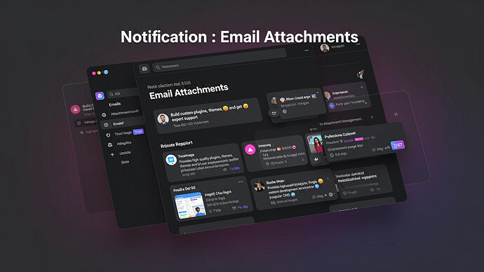 Notification : Email Attachments