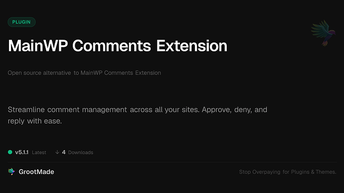 MainWP Comments Extension