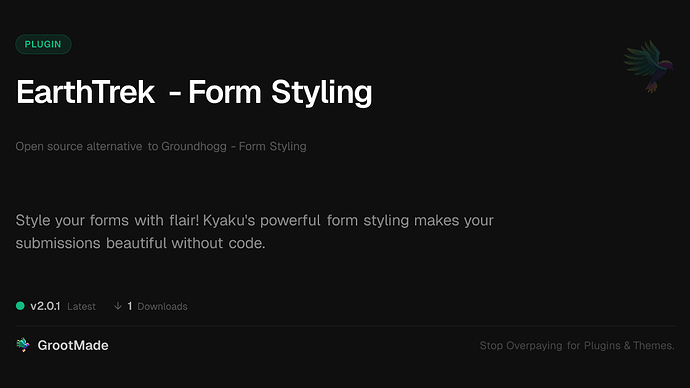 EarthTrek - Form Styling