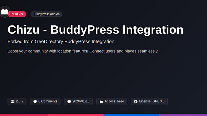 GeoDirectory BuddyPress Integration