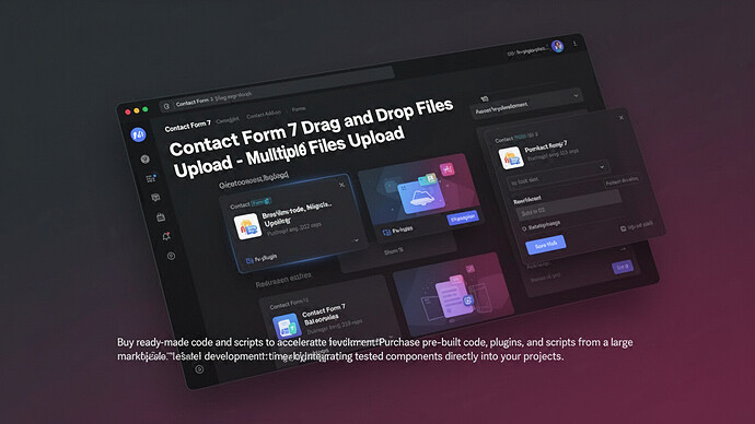 Contact Form 7 Drag and Drop FIles Upload  - Multiple Files Upload