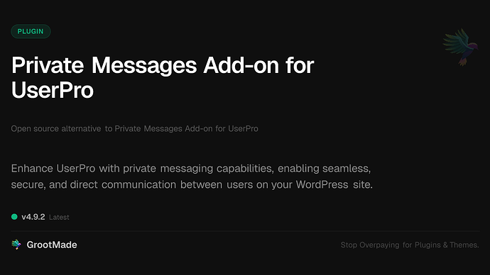 Private Messages Add-on for UserPro