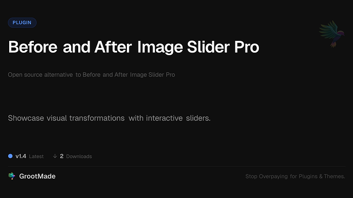 Before and After Image Slider Pro