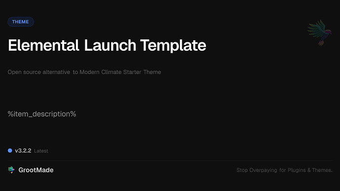 Elemental Launch Template