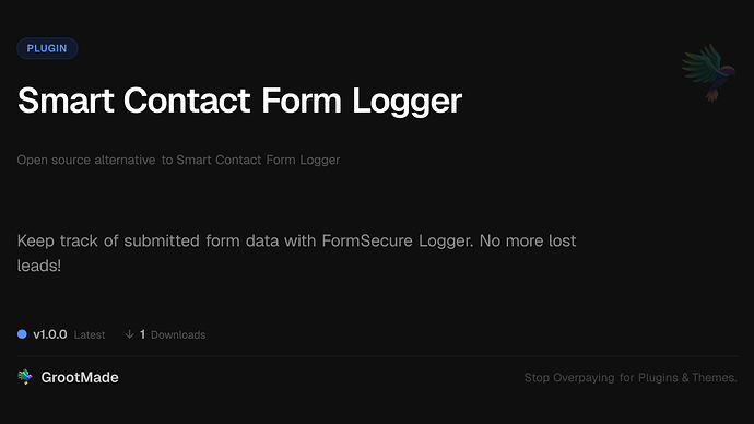 Smart Contact Form Logger