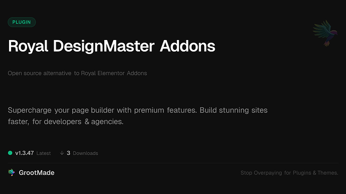 Royal DesignMaster Addons