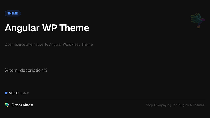 Angular WP Theme