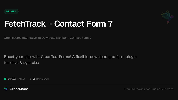 FetchTrack - Contact Form 7