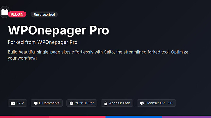 WPOnepager Pro