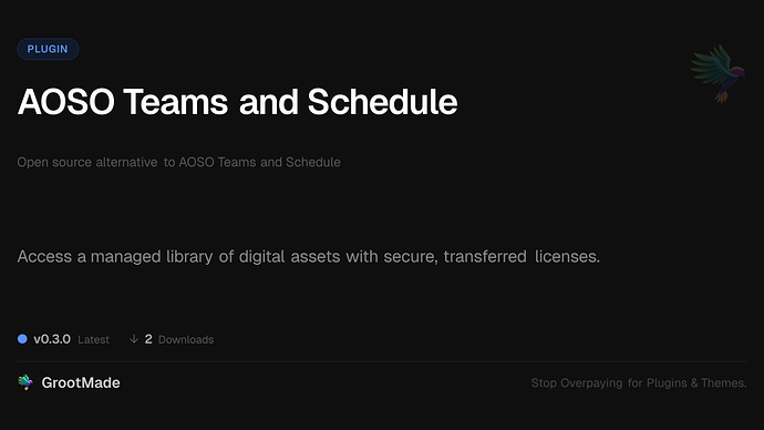 AOSO Teams and Schedule