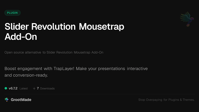 Slider Revolution Mousetrap Add-On