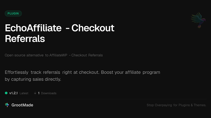 EchoAffiliate - Checkout Referrals