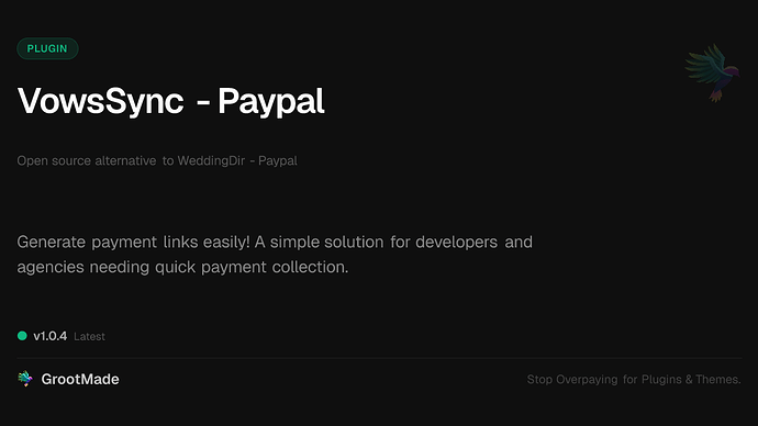 VowsSync - Paypal