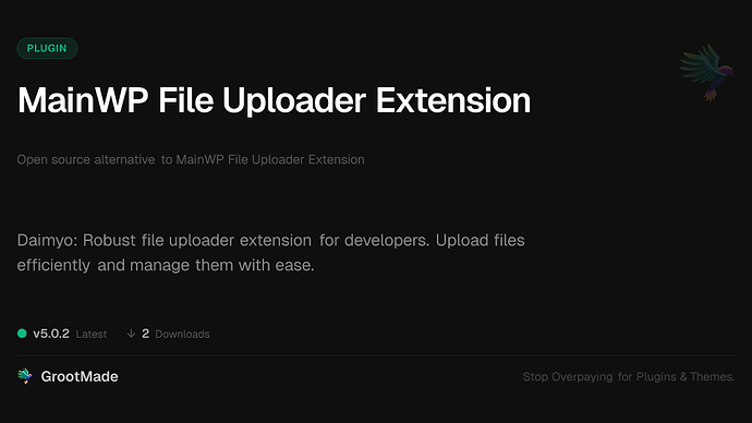 MainWP File Uploader Extension