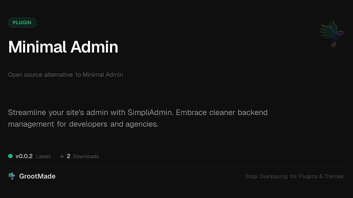 Minimal Admin