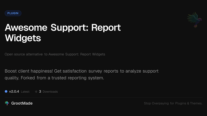 Awesome Support: Report Widgets
