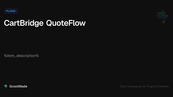 CartBridge QuoteFlow