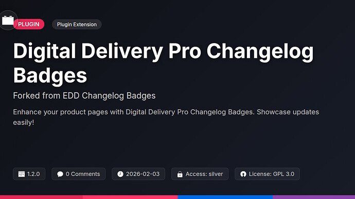 DeftDock Changelog Badges
