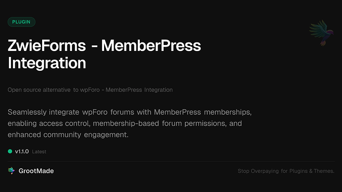 ZwieForms - MemberPress Integration
