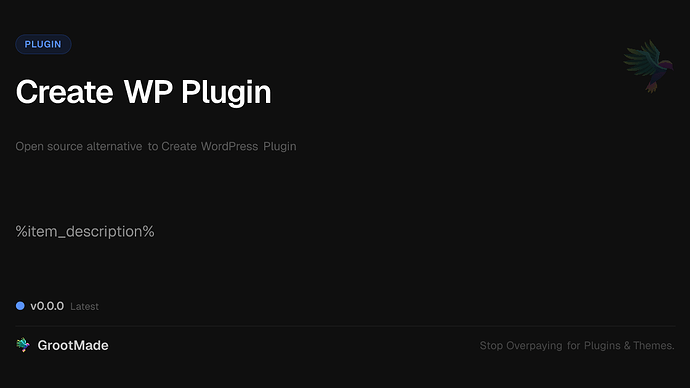 Create WP Plugin