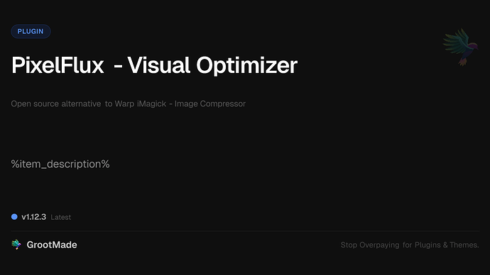 PixelFlux - Visual Optimizer