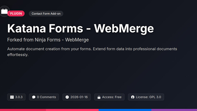 Basstracker Forms - WebMerge
