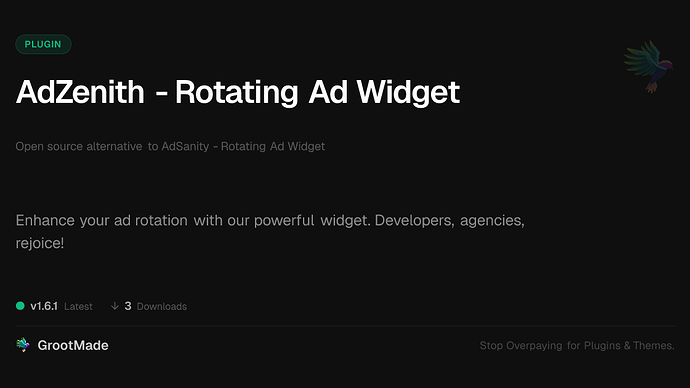 AdZenith - Rotating Ad Widget