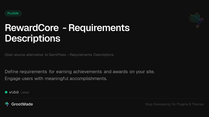 RewardCore - Requirements Descriptions