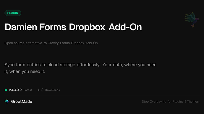 Damien Forms Dropbox Add-On