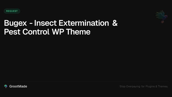 Bugex - Insect Extermination & Pest Control WP Theme
