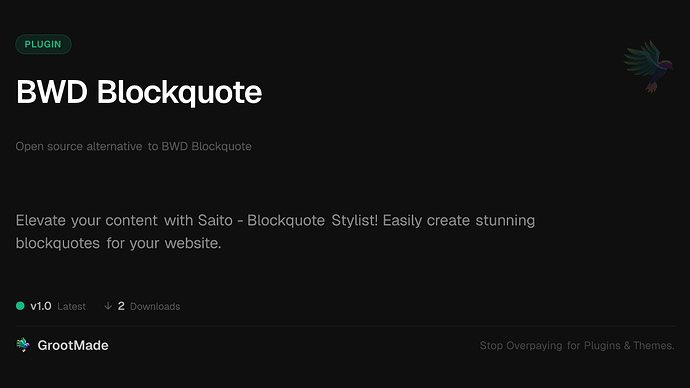 BWD Blockquote