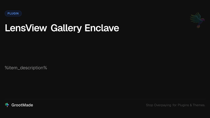 LensView Gallery Enclave