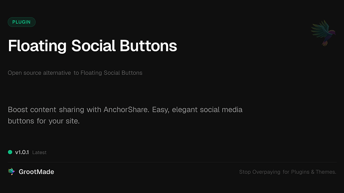 Floating Social Buttons