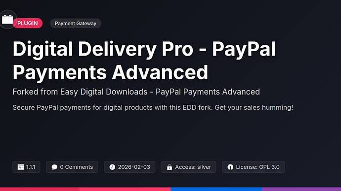 Awesome Downloads - PayPal Payments Advanced
