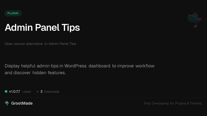 Admin Panel Tips