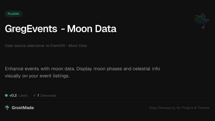 GregEvents - Moon Data