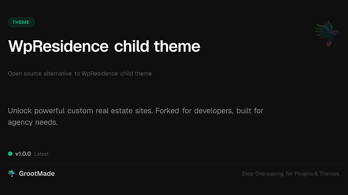WpResidence child theme
